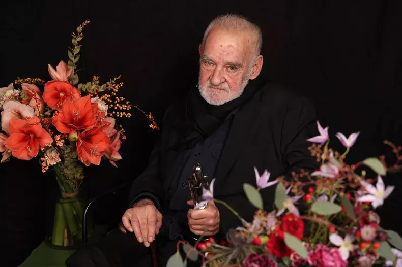 Honorary Award of the EFA President and Board Preisträger Bela Tarr 36. European Film Awards 2023 in der Arena Berlin **
