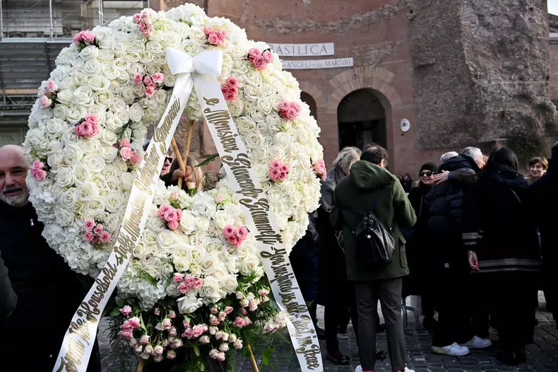 Rome, Death Of Valentino Garavani - Funeral In The Basilica Of Santa Maria Degli Angeli And The Martyrs