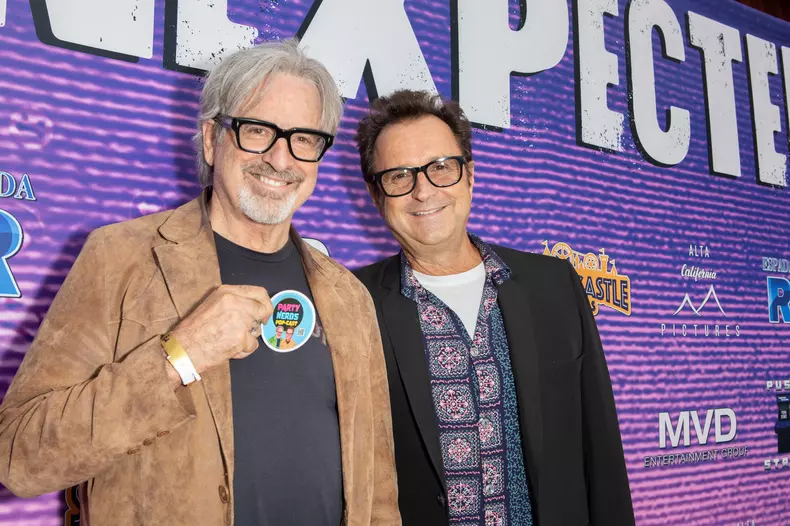 Robert Carradine and Richard Gabai attend "The Unexpecteds" film premiere at The Fine Arts Theatre in Beverly Hills, CA on Sept. 16, 2025.