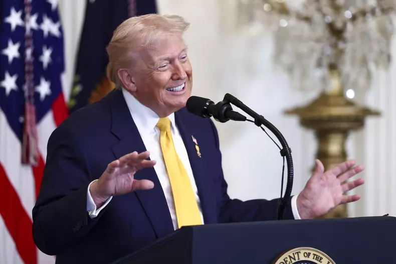 President Donald Trump hosts Black History Month Reception at the White House