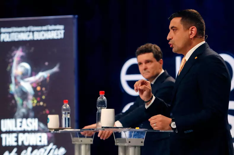 George Simion and Nicusor Dan TV Presidential Debate - Romania