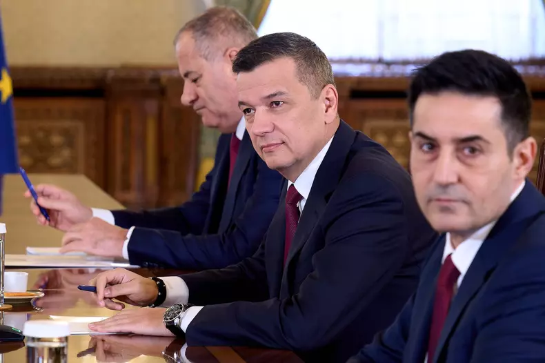 Romanian Political Crisis, President Dan Meets PSD Leaders, Bucharest, Romania - 22 Apr 2026