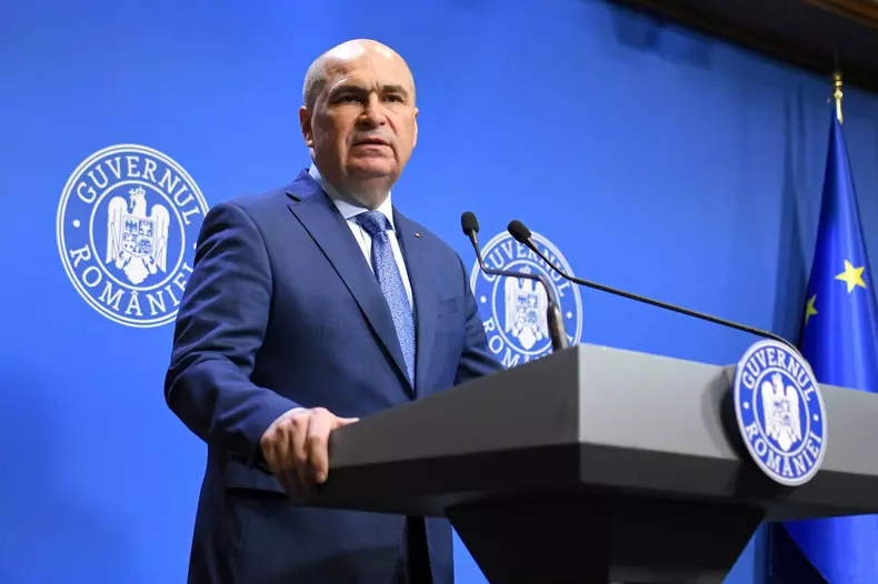 BUCURESTI - PALATUL VICTORIA - DECLARATII - ILIE BOLOJAN