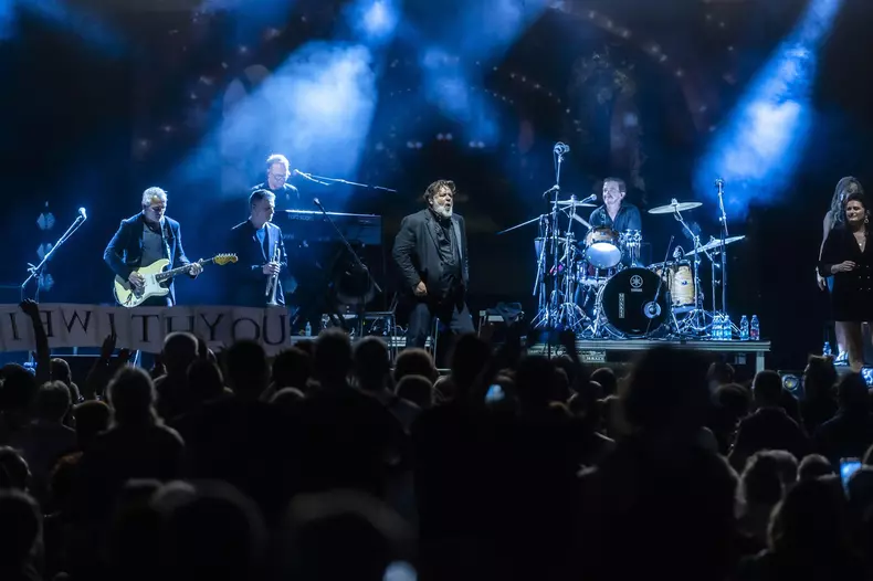 Liguria, Italy. 30/07/2024, Russell Crowe, the actor and singer arrives in La Spezia for the International Jazz Festival. The New Zealand artist will perform alongside The Gentlemen Barbers and Lorraine O'Reill