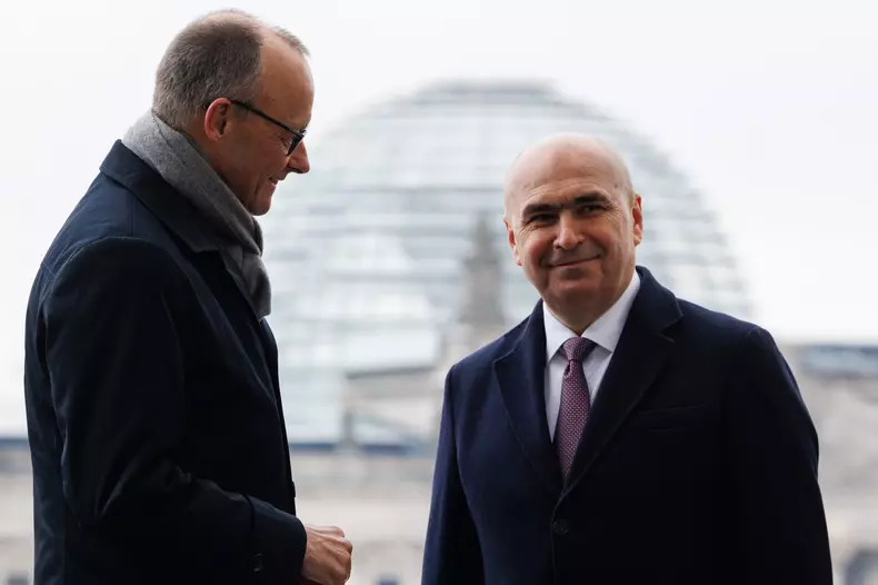 Merz Receives Romanian Prime Minister Ilie Bolojan