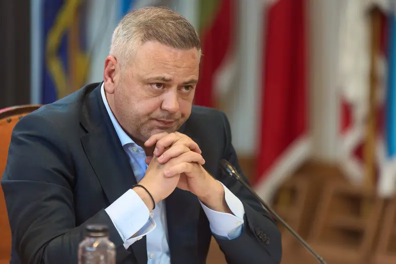 Florin Ionut Barbu, Romanian Minister of Agriculture, Bucharest, Romania - 15 Oct 2024