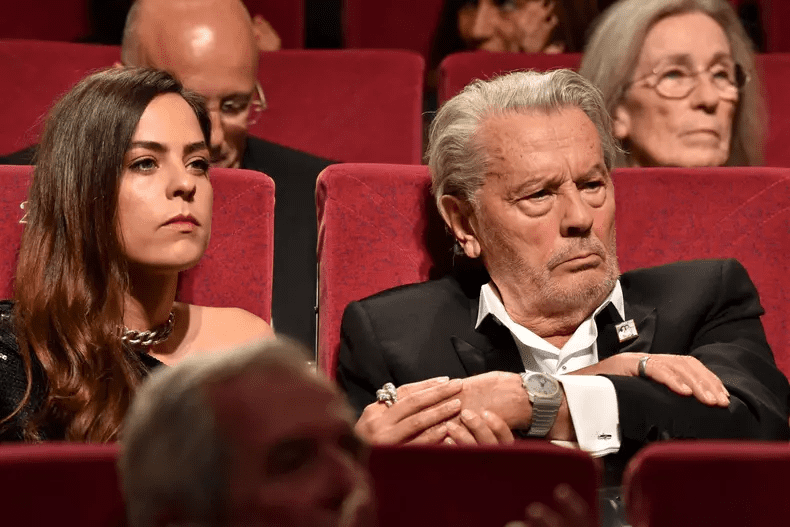 Alain Delon cu fiica sa, Anouchka Delon