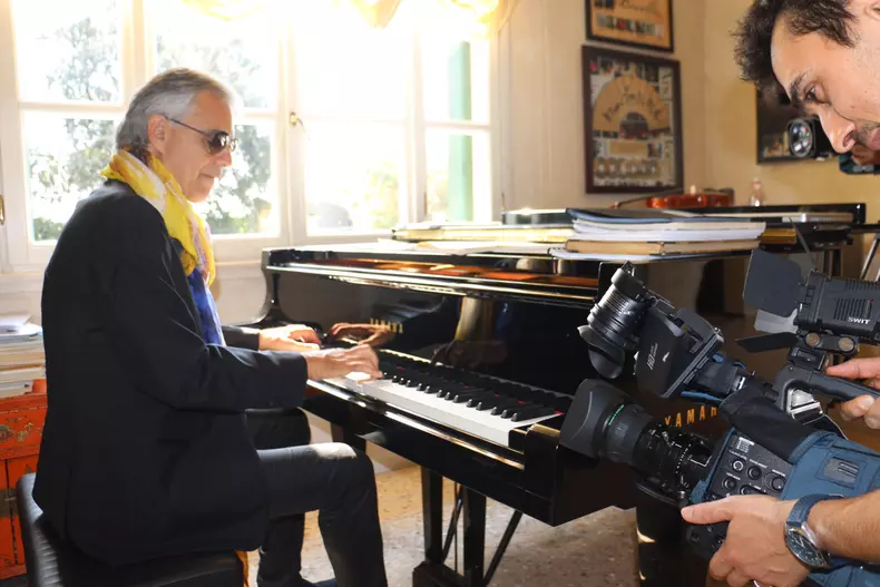 Anca Lungu a fost acasă la Andrea Bocelli (2)