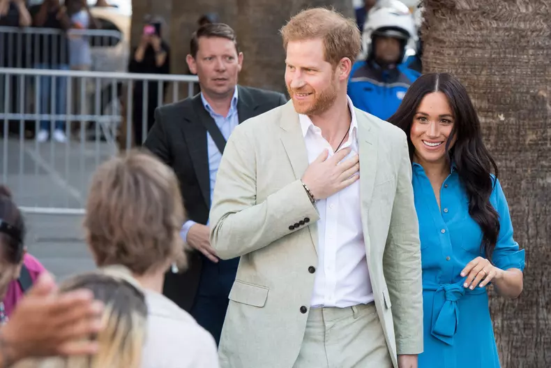 Six Meghan Markle, Duchess of Sussex, and Prince Harry visiting district Six on the 1st day of the visit to South Africa.