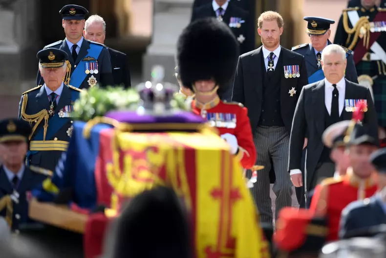 Queen Elizabeth II death - London