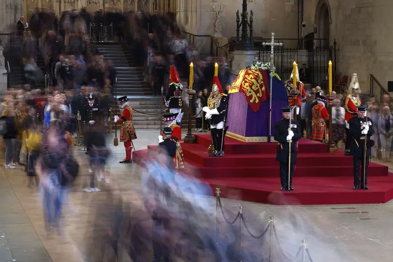 Queen Elizabeth II death - London