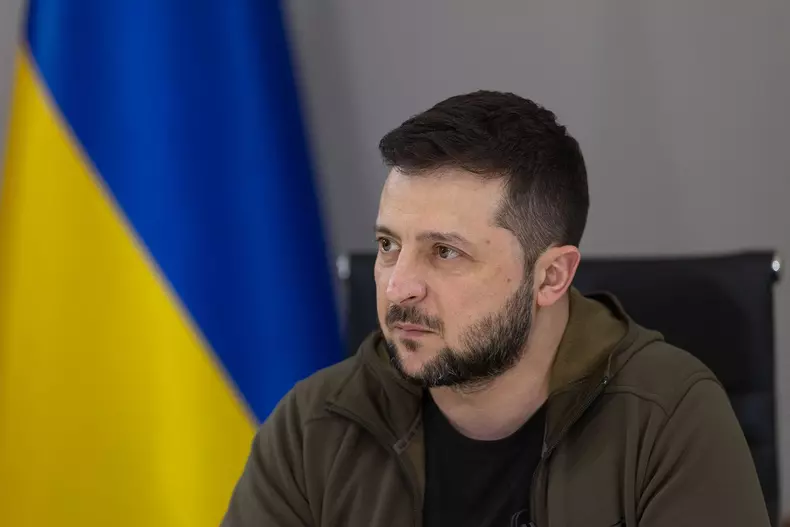 President Zelenskyy Meets With Ukrainian Media - Kyiv