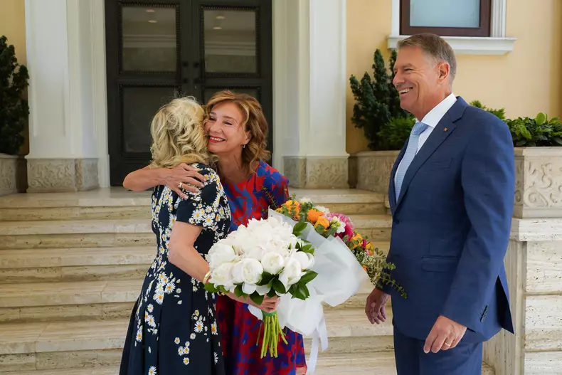 Klaus-Iohannis-Carmen-Iohannis-si-Jill-Biden-la-Cotroceni