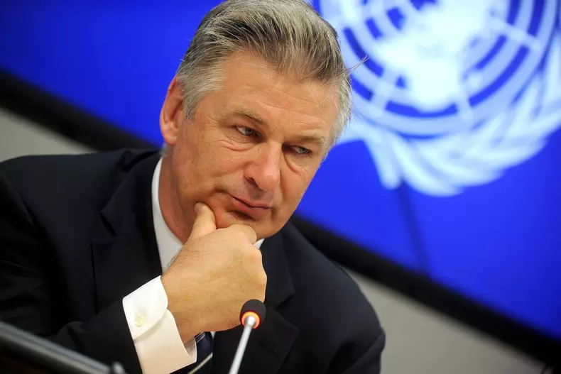Alec Baldwin at the UN in New York, New York City, New york, United States of America - 21 Sep 2015