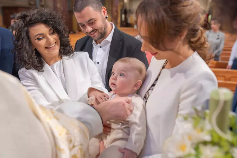Minola și-a botezat băiețelul. Sursă foto: Arhivă personală