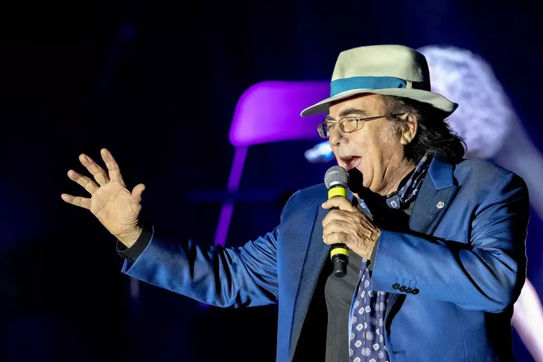 Italy, Rome: Concert of italian melodic singer Al Bano at Teatro Olimpico