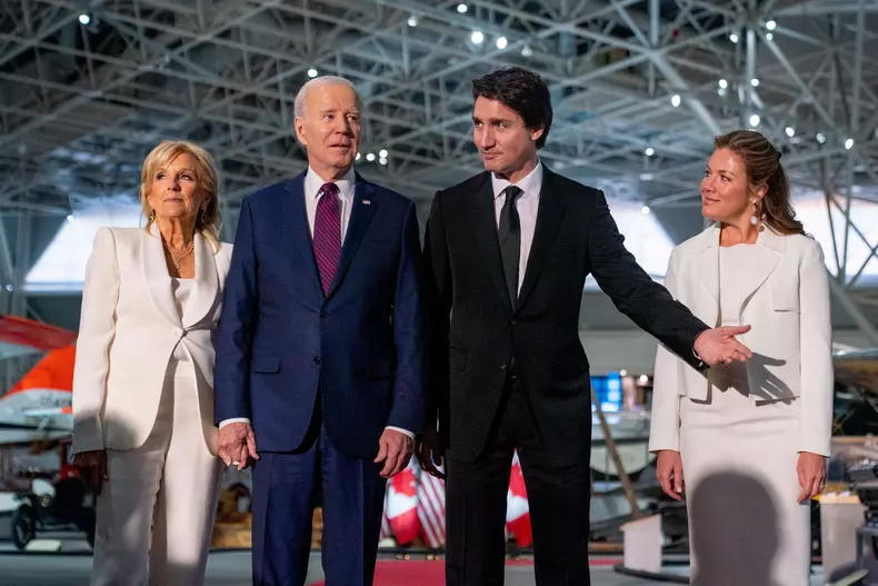 Biden si familia Trudeau
