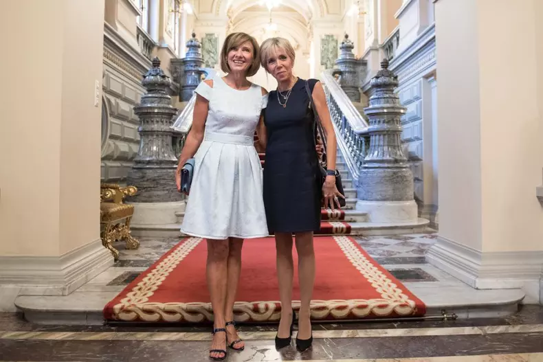 Carmen Iohannis și Brigitte Macron