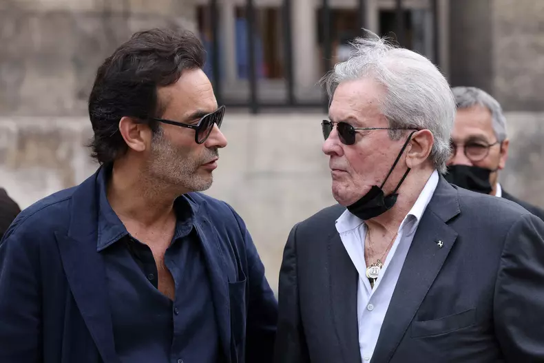 Alain Delon  și Anthony Delon