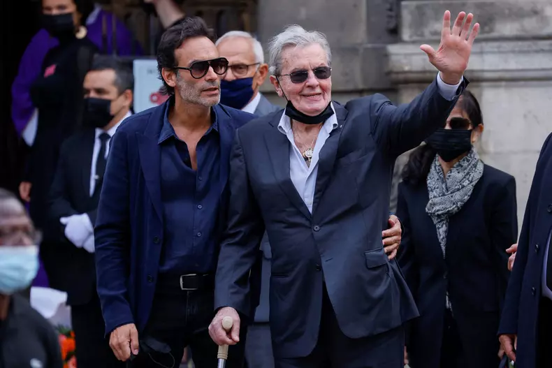 Alain Delon  și Anthony Delon