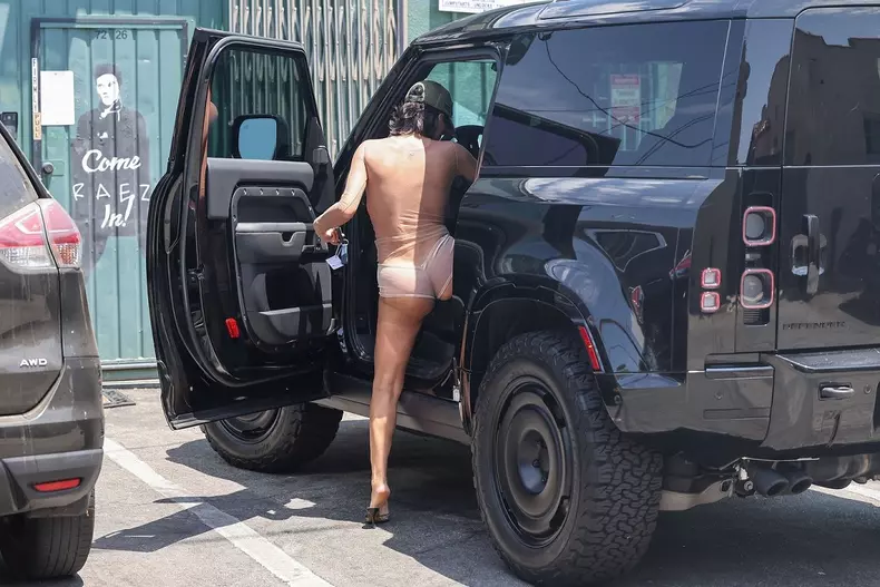 *EXCLUSIVE* *NSFW* Grounds for Indecent Exposure? Bianca Censori goes over the line with completely see through top! **WEB MUST CALL FOR PRICING**