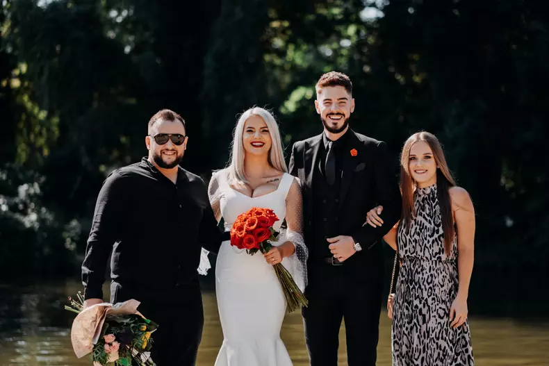 Cătălin Meşter şi soţia sa, Alina