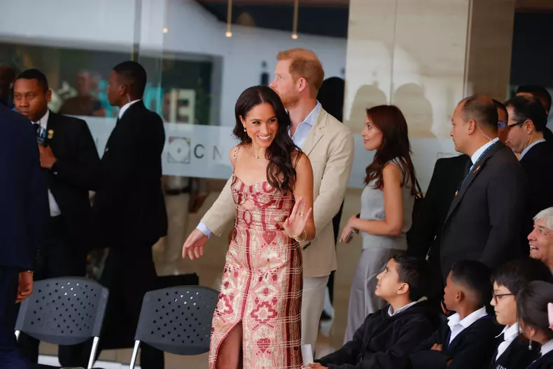 Prince Harry and Meghan Markle visit Colombia