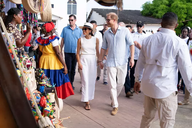 Harry And Meghan Waste Sympathy On Their Visit To San Basilio De Palenque On The Third Day Of Their Trip To Colombia - 17 Aug 2024