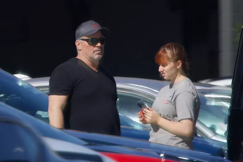 *EXCLUSIVE* Matt Le Who? Matt LeBlanc looks unrecognizable at a car showroom!