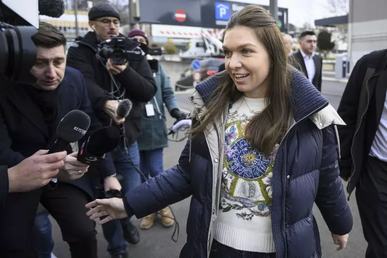 Switzerland Tennis Halep Appeal