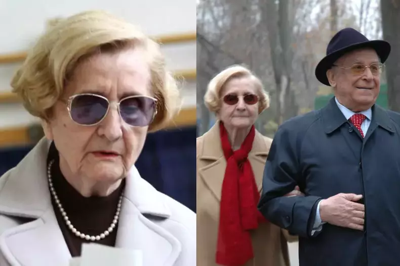 Colaj foto cu Nina și Ion Iliescu