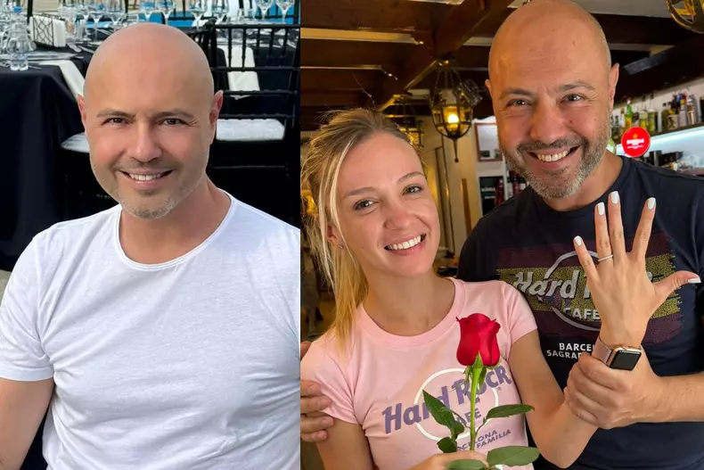Colaj foto cu Mihai Mitoșeru și Alexandra, iubita lui