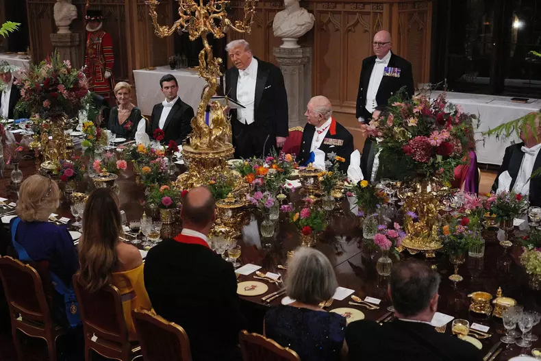 The State Banquet for the State Visit of President Trump