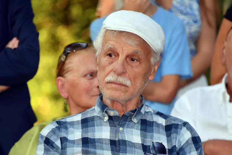 Rome, Italy. 04th July, 2025. Rome, Villa Borghese Ceremony of the unveiling of the toponymic plaque "Viale Mariangela Melato", In the photo: Michele Placido Credit: Independent Photo Agency/Alamy Live News