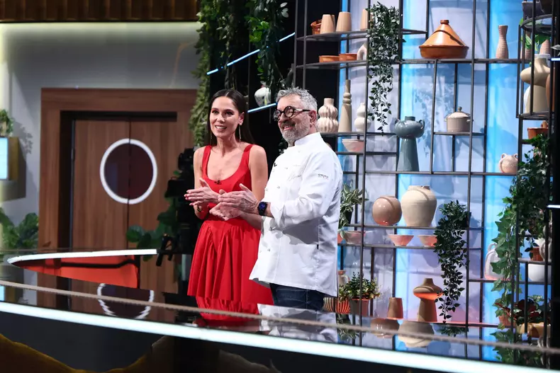 Chef Mauro Uliassi, alaturi de Irina Fodor