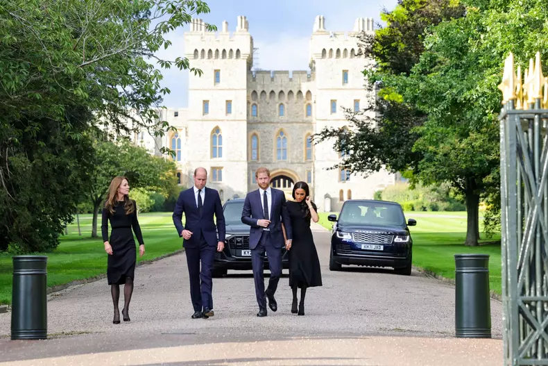 Queen Elizabeth II passing in UK