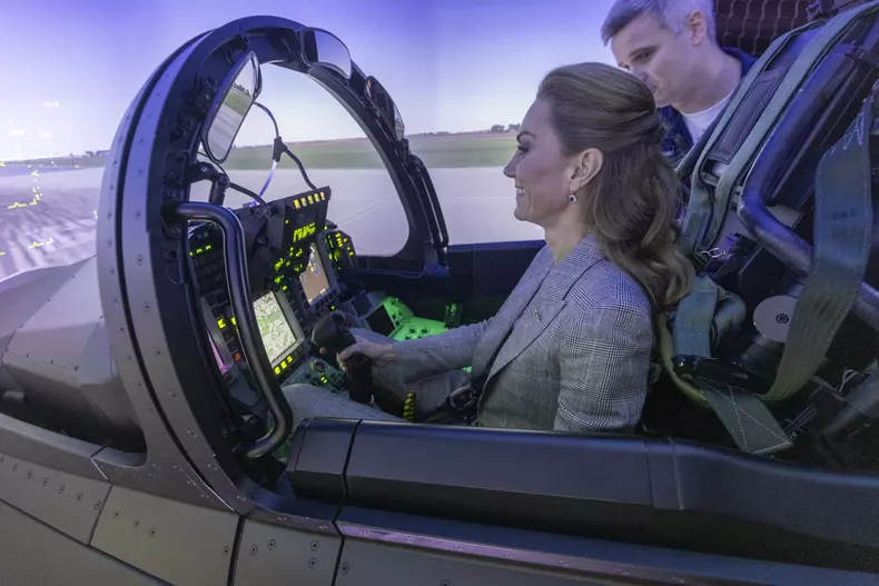 Kate Middleton At RAF Coningsby