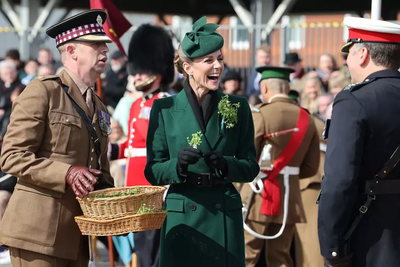 Royal visit to the Irish Guards