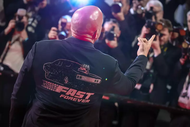 Cannes, France. 14th May, 2026. American actor, Mark Sinclair Vincent known professionally as Vin Diesel attends the red carpet of "The Fast and the Furious" (Cannes Classics) at the 79th Cannes Film Festival. Credit: SOPA Images Limited/Alamy Live News