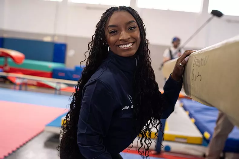 Simone Biles Programme Visit to Polisportiva Garegnano