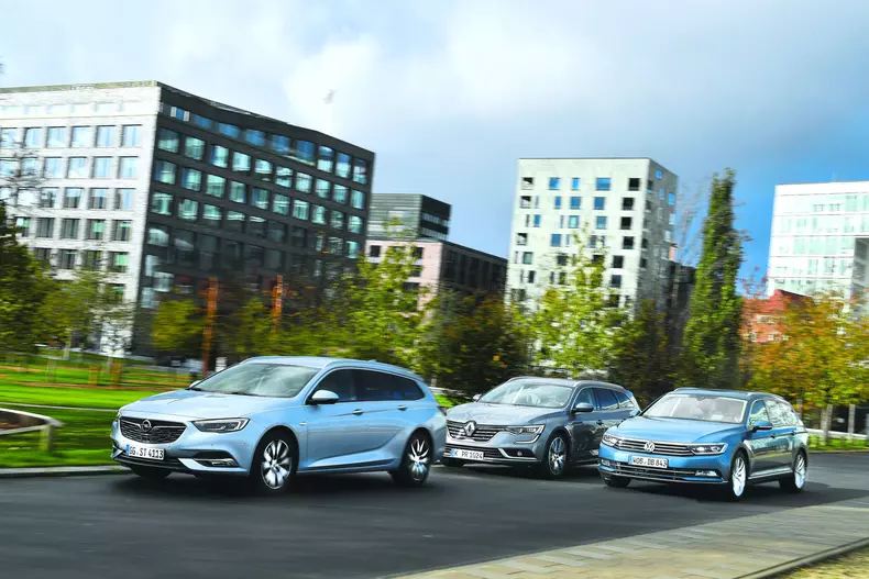 Opel Insignia, Renault Talisman, VW Passat Kombis