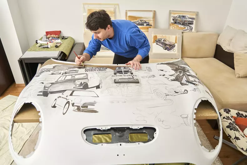 making of proiect de arta MINI semnat Adrian Mitu foto Radu Chindris 18