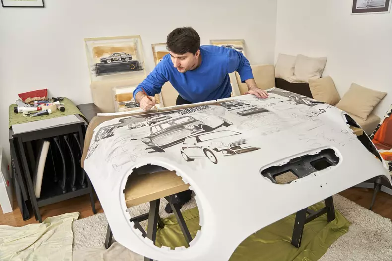 making of proiect de arta MINI semnat Adrian Mitu foto Radu Chindris 19