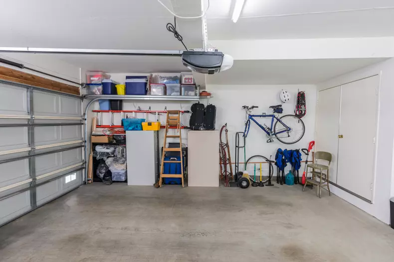 Organized,Clean,Suburban,Residential,Two,Car,Garage,With,Tools,,File