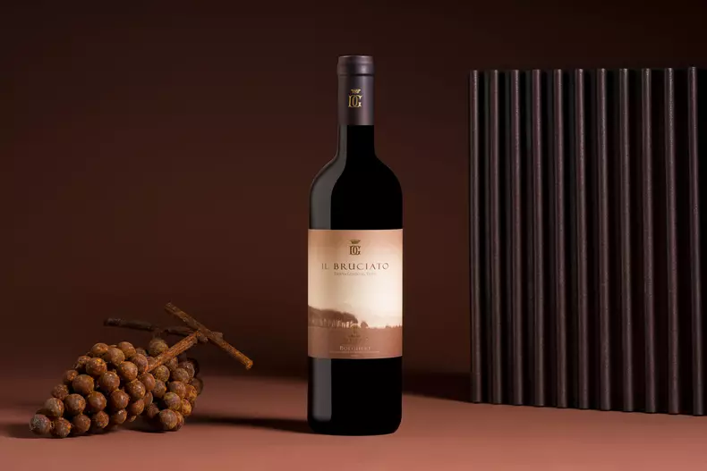 Maserati Grecale Tributo Il Bruciato _Il Bruciato wine bottle