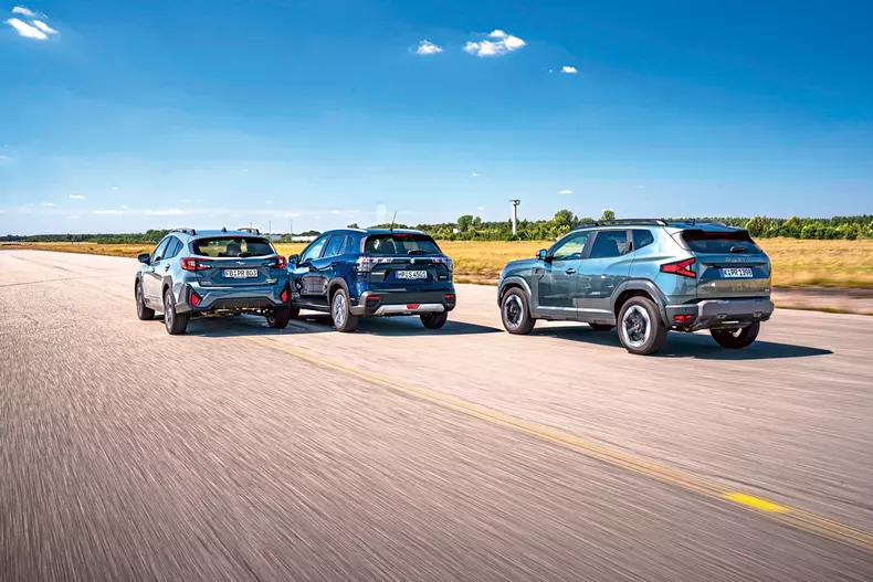 VT Dacia Duster TCe 130 4×4 vs Subaru Crosstrek 2.0 ie AWD vs Suzuki S-Cross 1.4 Boosterjet Allgrip