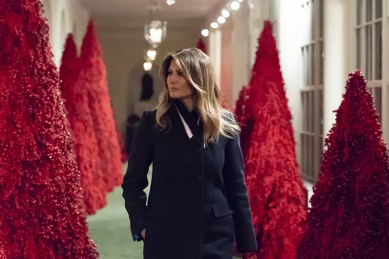 Melania Trump blondă