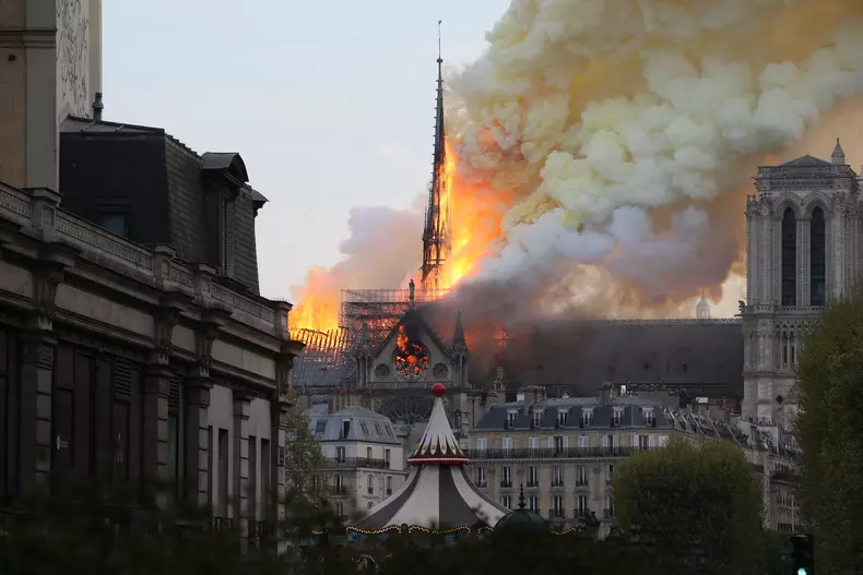 Incendiu la catedrala Notre-Dame din Paris