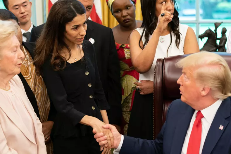 Donald Trump Nadia Murad