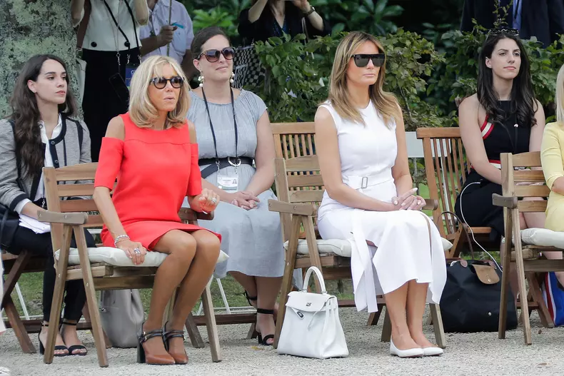 Brigitte Macron și Melania Trump